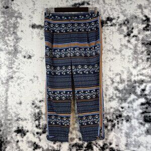Elevenses Palazzo Pants Women's Size 4 Polyester Geometric‎ Comfort Casual